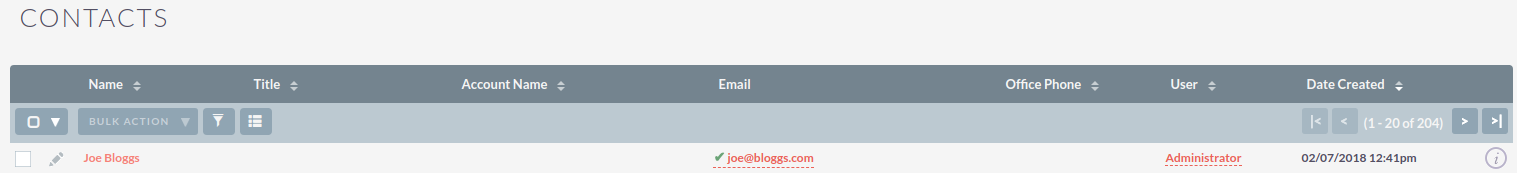 Contacts List View Opt In GDPRContactsListOptIn