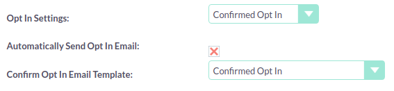 Confirmed Opt In Settings GDPREmailOptionsConfirmed